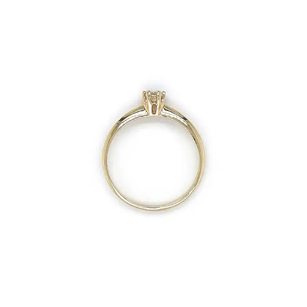 Gold Verlobungsring mit Zirkon