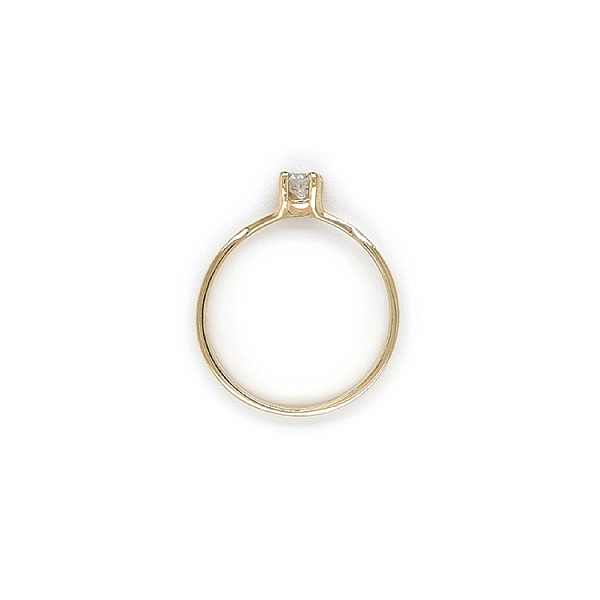 Gold Verlobungsring mit Zirkon