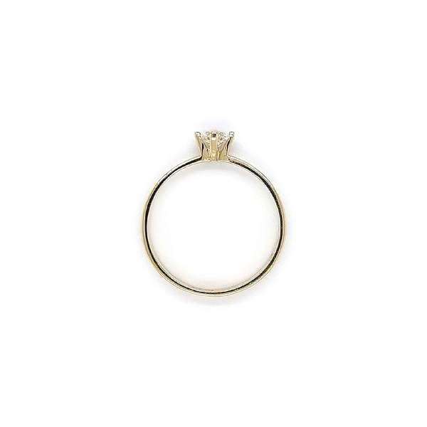 Gold Verlobungsring mit Zicron