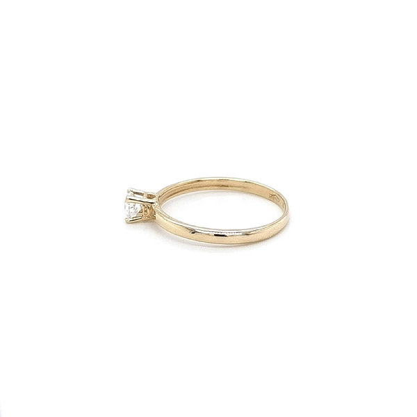 Gold Verlobungsring mit Zirkon