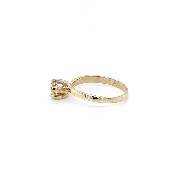 Gold Verlobungsring mit Zirkon