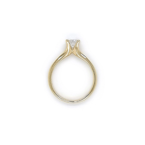 Gold Verlobungsring mit Zirkon