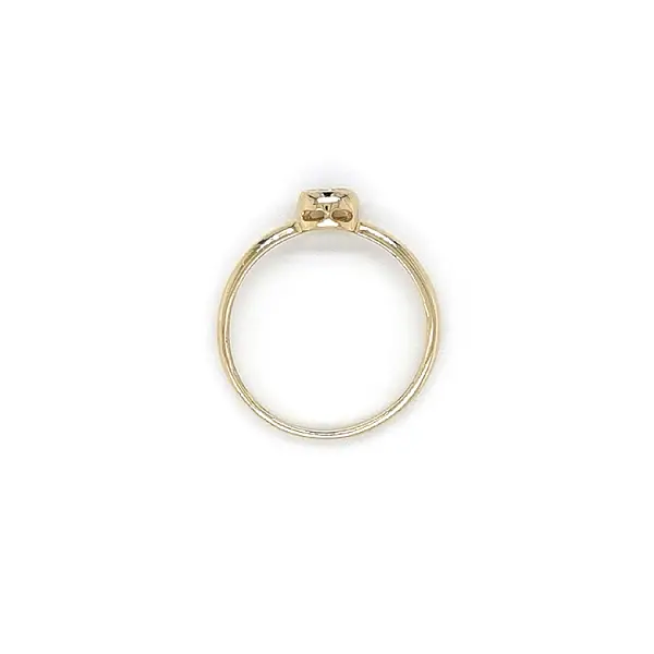 Gold Verlobungsring mit Zirkon