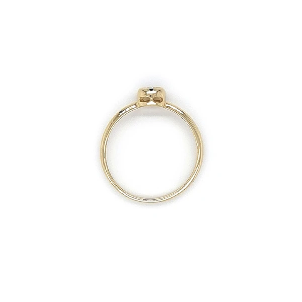 Gold Verlobungsring mit Zirkon