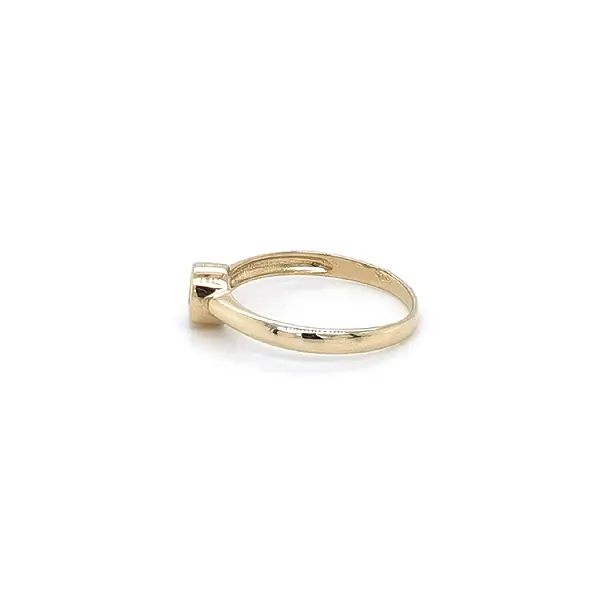 Gold Verlobungsring mit Zirkon