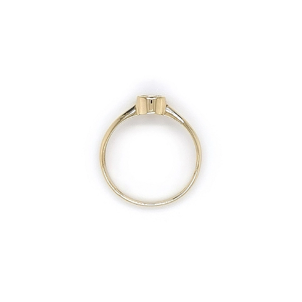 Gold Verlobungsring mit Zirkon