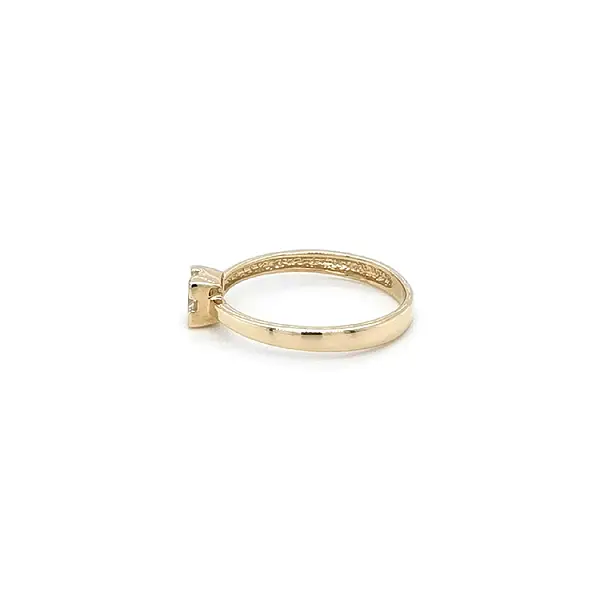 Gold Verlobungsring mit Zirkon