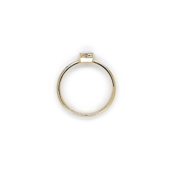 Gold Verlobungsring mit Zirkon