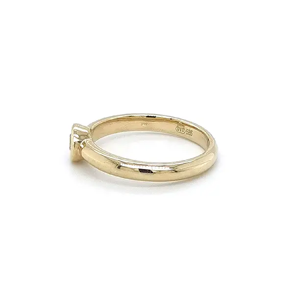 Gold Verlobungsring mit Zirkon