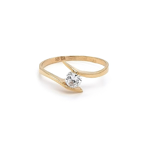 Goldring mit Zirkon