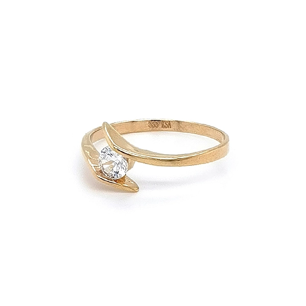 Goldring mit Zirkon