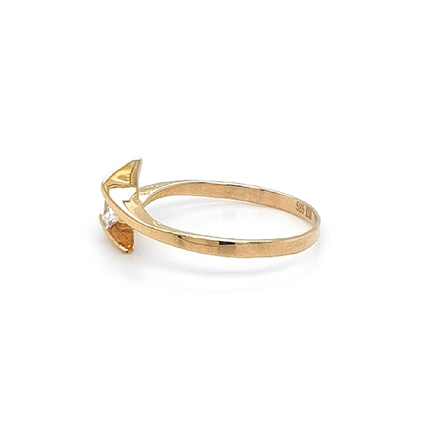 Goldring mit Zirkon