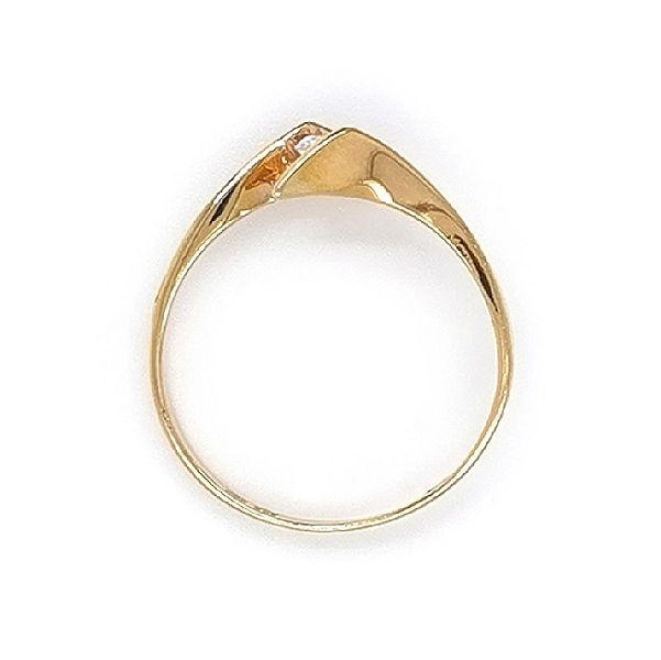 Goldring mit Zirkon