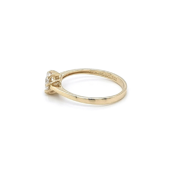 Gold Verlobungsring mit Zirkon