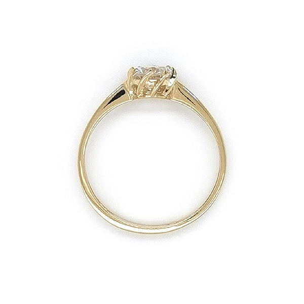 Gold Verlobungsring mit Zirkon