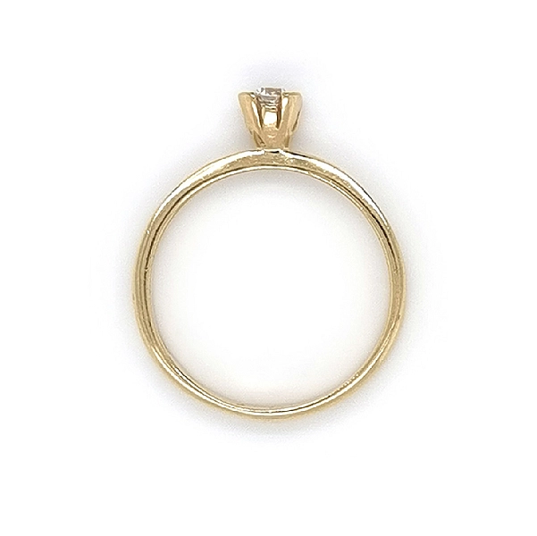 Gold Verlobungsring mit Zirkon