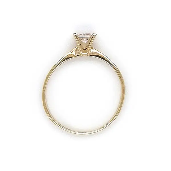Gold Verlobungsring mit Zirkon