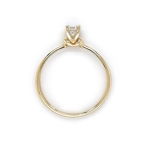 Gold Verlobungsring mit Zirkon