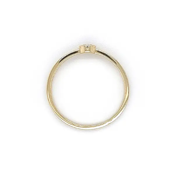 Gold Verlobungsring mit Zirkon