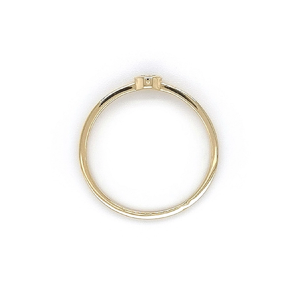 Gold Verlobungsring mit Zirkon