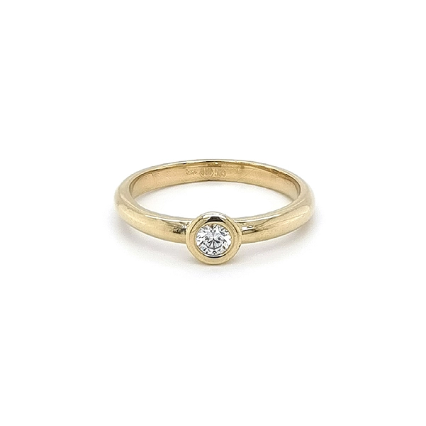 Gold Verlobungsring mit Zirkon
