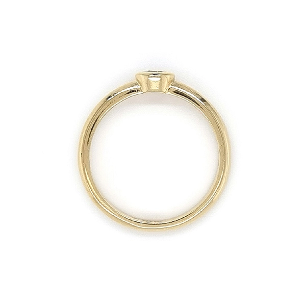 Gold Verlobungsring mit Zirkon