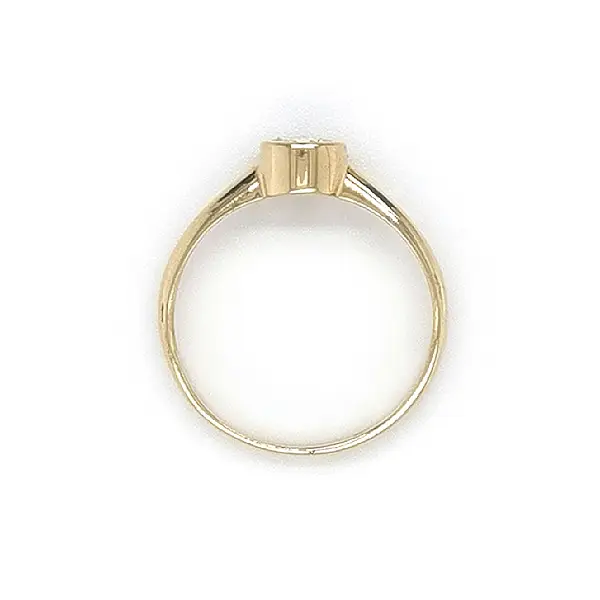 Gold Verlobungsring mit Zirkon