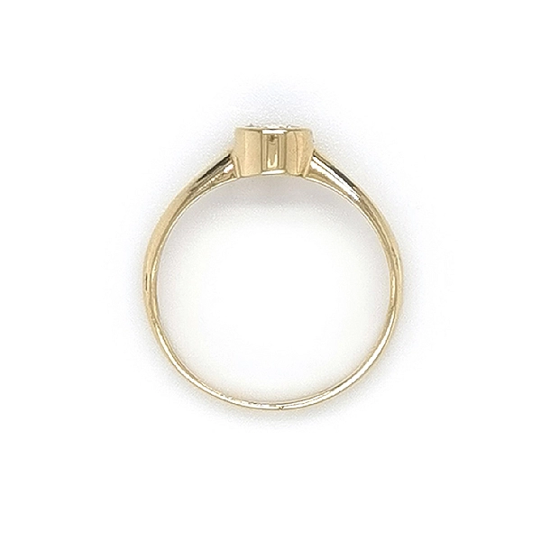 Gold Verlobungsring mit Zirkon