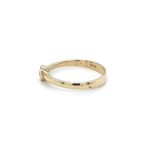Gold Verlobungsring mit Zirkon