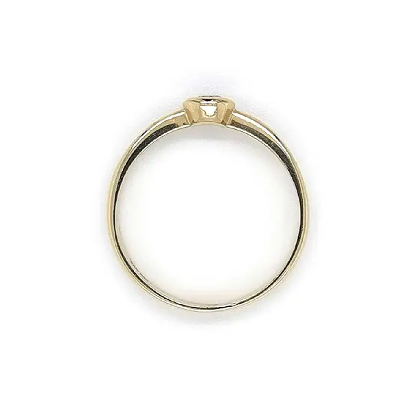 Gold Verlobungsring mit Zirkon