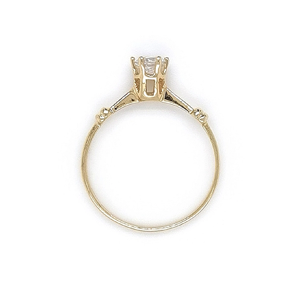 Gold Verlobungsring mit Zirkon