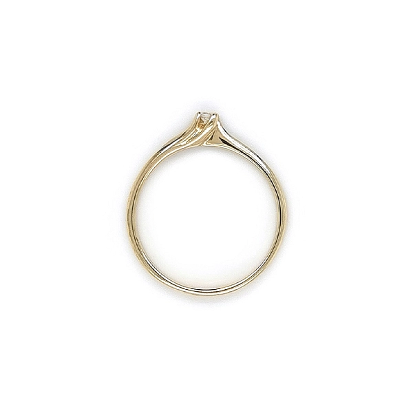 Gold Verlobungsring mit Zirkon