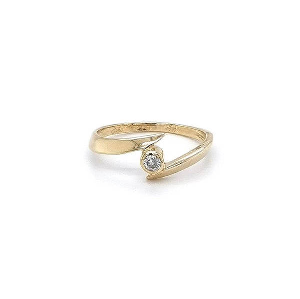 Goldring mit Zirkon