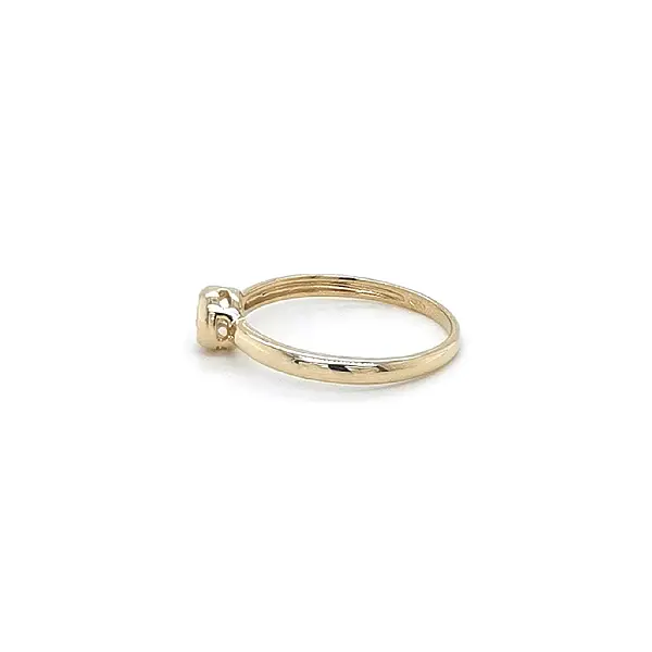 Gold Verlobungsring mit Zirkon