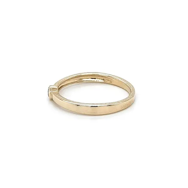 Gold Verlobungsring mit Zirkon