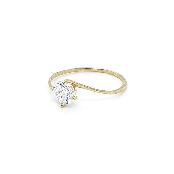 Gold-Zirkon-Zahnring