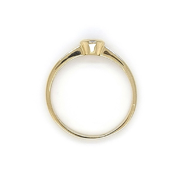 Gold Verlobungsring mit Zirkon