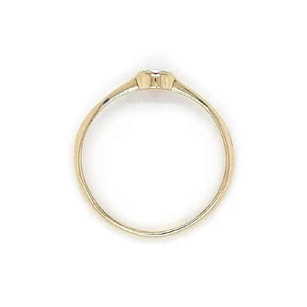 Gold Verlobungsring mit Zirkon