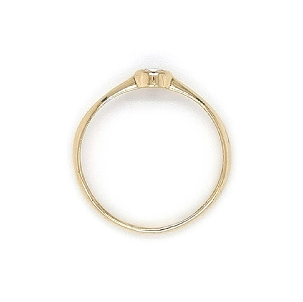 Gold Verlobungsring mit Zirkon