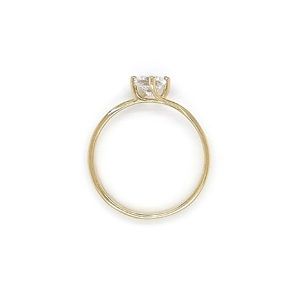 Gold Verlobungsring mit Zirkon