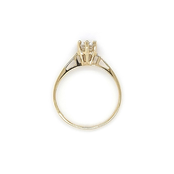 Gold Verlobungsring mit Zirkon