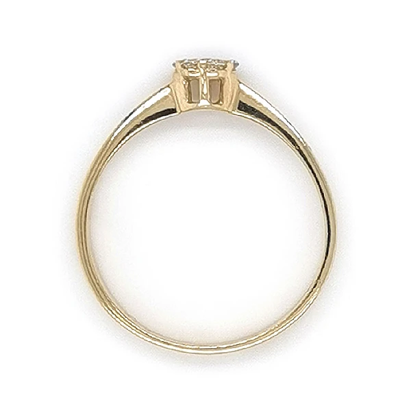 Goldring mit Zirkonen