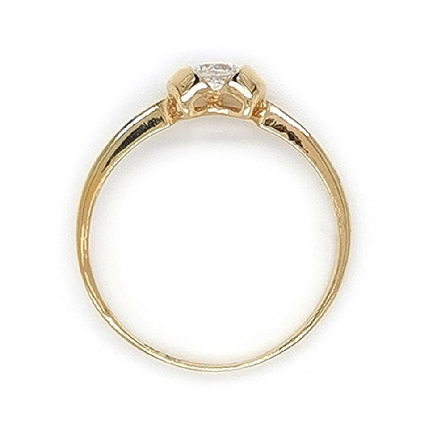 Goldring mit Zirkon
