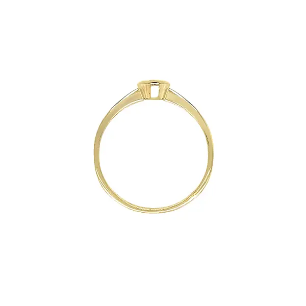 Gold Verlobungsring mit Zirkon