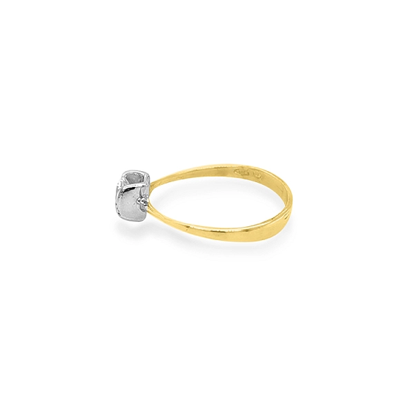 Gold Verlobungsring mit Zirkon