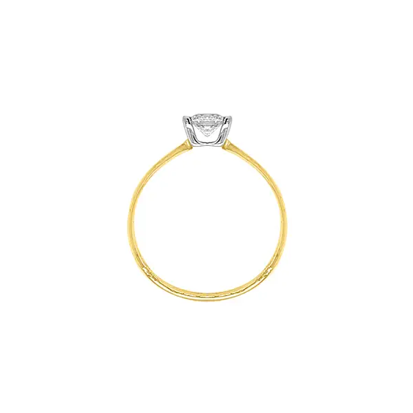 Gold Verlobungsring mit Zirkon