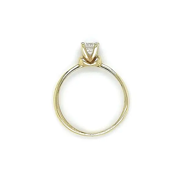 Gold Verlobungsring mit Zirkon