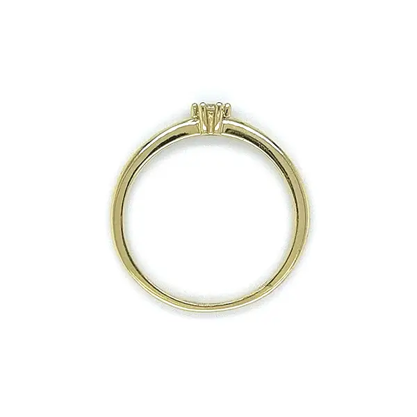 Gold Verlobungsring mit Zirkon