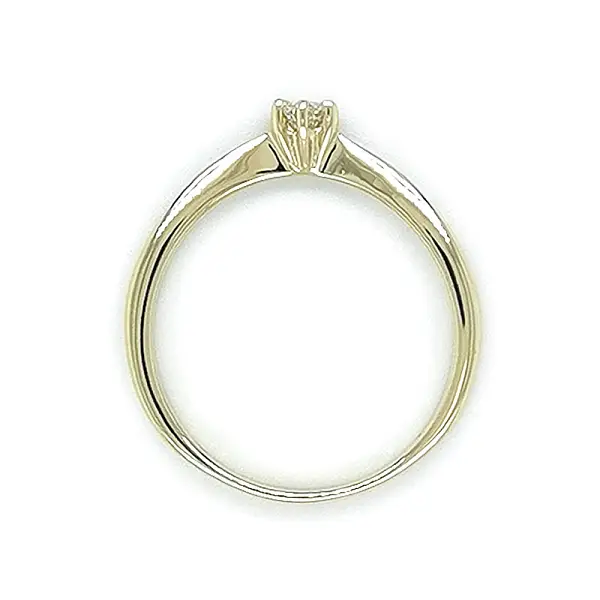 Gold Verlobungsring mit Zirkon