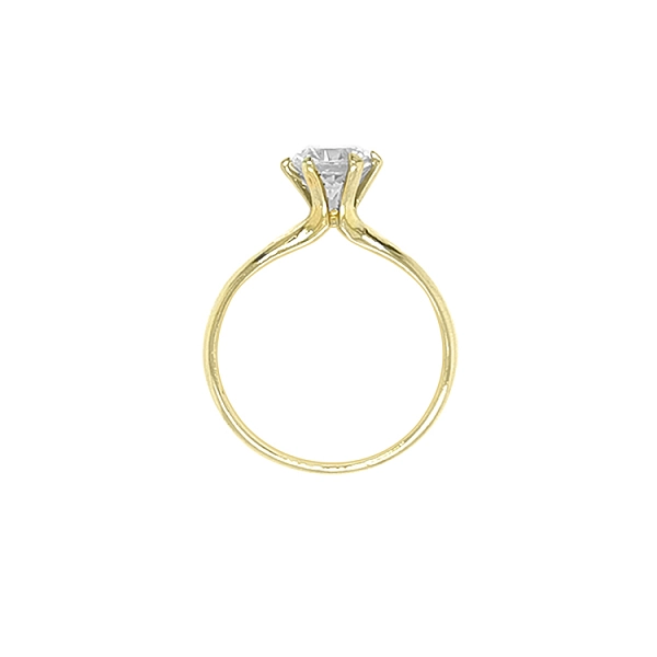 Gold Verlobungsring mit Zirkon